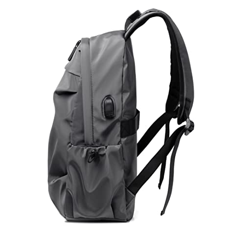 Mochila deportiva de nailon ligera resistente al agua con puerto USB miniatura 3