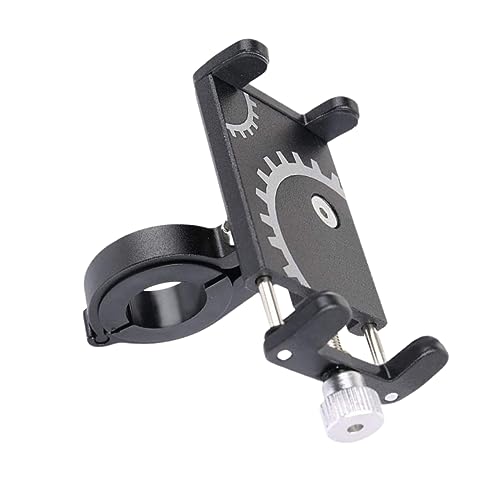 KOMBIUDA Soporte de Navegación Manillar de Bicicleta y Motocicleta Soporte Antideslizante de Aleación de Aluminio Compatible con Teléfonos Manillar