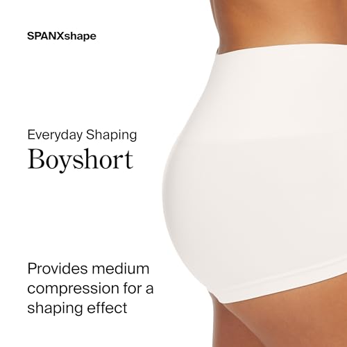 Image of SPANX SPANXshape Everyday Shaping Boyshort - Comfortable Core Control Shapewear Underwear - Invisible Under Clothes - No-Show