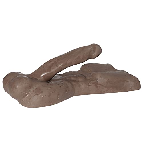Image of ferch Male Sex Dolls with Realistic Dildo Sex Toys for Women, Male Torso Penis Love Doll with Big Dildo Unisex Female Masturbation Adult Sex Toys for Women Couple - 13.3*6.7 inch, 4.4LB (Dark Brown)