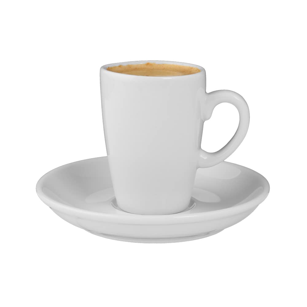 Holst Porzellan PA 154 FA3 Set di 12 tazzine da caffè Palermo, Porcellana, Bianco