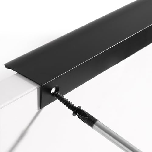 Ukryte uchwyty do szafek kuchennych ze stopu aluminium, niewidoczne pokrętło do drzwi, szczotkowane złoto, 2 sztuki (skok otworów 224 mm)