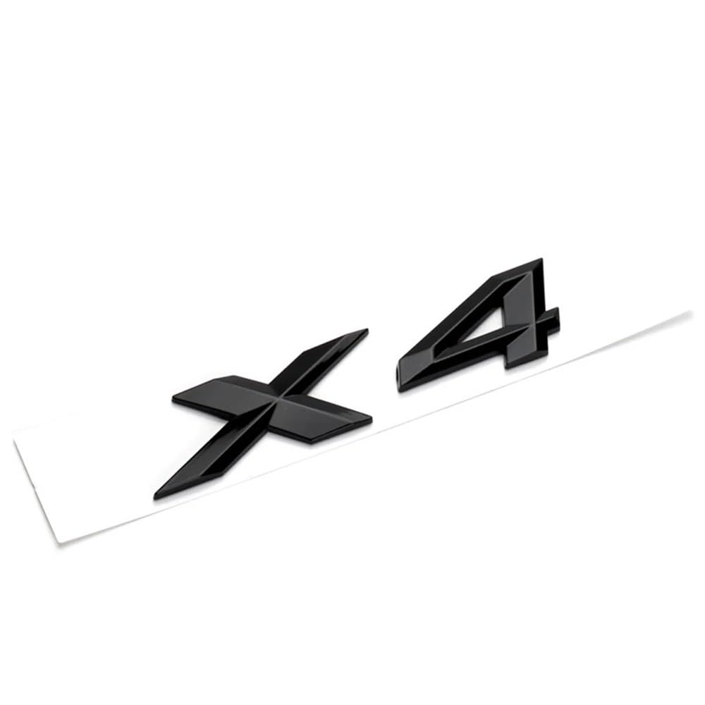 YTQMoreBNZ YYDStes ABS Car Letters Trunk Badge Sticker Compatible With BMW X1 E84 F48 X3 E83 G01 F25 X4 F26 G02 X5 E53 F15 E70 X6 E71 F16