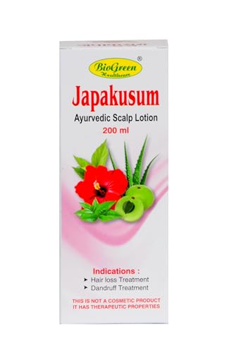 Image of Japakusum Ayurvedic Scalp Lotion For Hair 400 ML (2 Pack of 200 ML) | 2 Pack of 200 ML, For Hair