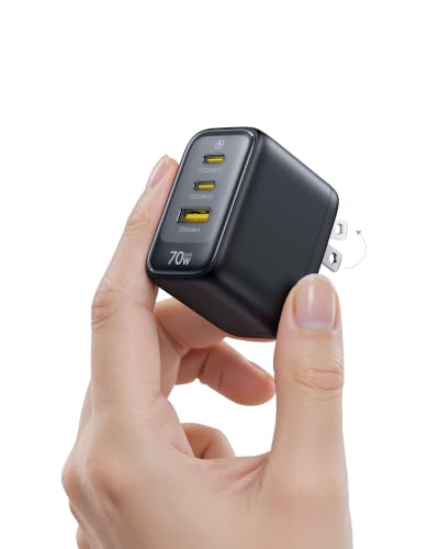 3-Port 70W Baseus Enerfill USB-C Charger w/ Foldable Plug - image 1