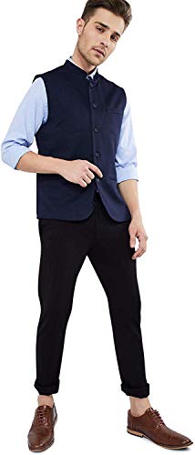 Image of Dhingra Men's Solid Nehru Jacket