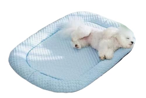 Arfobug 犬用ベッドと猫用ベッド オールシーズン対応 夏用犬用ベッド 取り外し可能・洗える 小型犬用 大きな目 かわいいソファ 通気性 ペットマット アイスパッド ひんやり感 犬用ベッド 夏用 ペット用 ひんやりマット 通気性良好 中型・大型犬用 ク