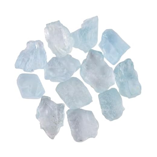 Odrilliongems Natural Raw Aquamarine Crystal Gemstone Rough Stone, DIY Jewelry Making, Wire Wrapping, Chakra Healing Crystals, Loose Wholesale Lot Supplies, 30carats pack