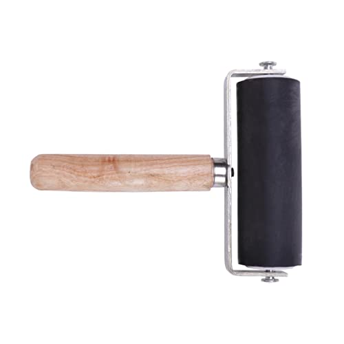 ifundom Brayer Rollers for Crafting, Hard Rubber Applicator for Arts& Crafts, Ink, Printmaking, Block Stamping, Printing, Applying Glue, Wallpaper and More