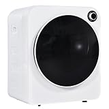 Wäschetrockner Ablufttrockner 3kg (tatsächlich 4,5kg), 830W, Edelstahltrommel, 5 Programme, Dreifachfilter, Überhitzungsschutz, wandmontierbar, Energieklasse G, Weiß