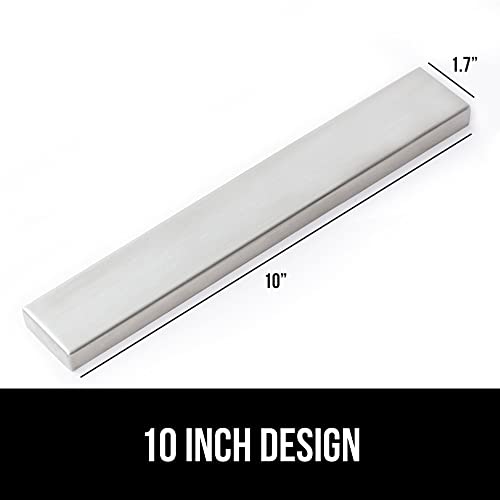 Gorilla Grip Stainless Steel Magnetic Knife Holder, Heavy Duty Magnet Strip For Knives, Wall Or Refrigerator Mounted Bar, Easy Install Rack, Securely Store And Organize Kitchen Accessories, 10 Inch #TOP6
