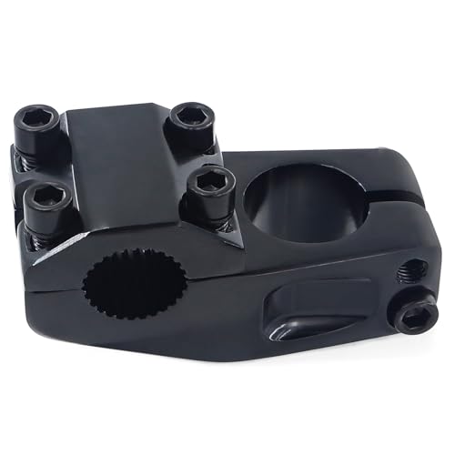 MAKELEN Bike Stem for BMX Bike Aluminum Alloy Fixed Gear Bicycle Stem Bright Black