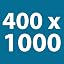 400 x 1000 mm