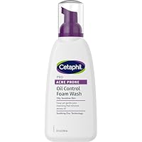 Cetaphil Pro Acne Prone Oil Control Foam Wash 236mL, Face Cleanser for Oily, Acne-Prone Skin, Helps Remove Excess Oil, Non-Comedogenic, Fragrance-Free, Hypoallergenic, Dermatologist Tested