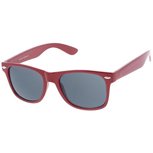 zeroUV Retro Wide Temples Neutral-Colored Lens Horn Rimmed Sunglasses 55mm