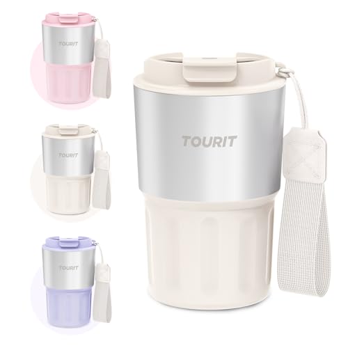 TOURIT 16 oz Insulated Spill-Proof Travel Coffee Mug