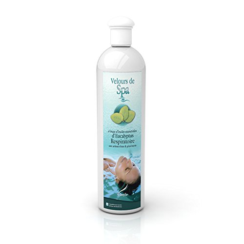 Camylle - Velours de Spa Eucalyptus - Fragrance à base d'Huiles Essentielles 100% Pures et Naturelles pour Spa - Respiratoire aux arômes frais et pénétrants - 500ml
