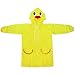 GLOGLOW Drying Supplies Cartoon Animal Design, Lightweight 200g, Adjustable Collar, for Outdoor Activities Children's Raincoat, Nan (Yellow)