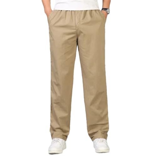 Men Long Pants Straight Joggers Fit Plus Size Business Trousers