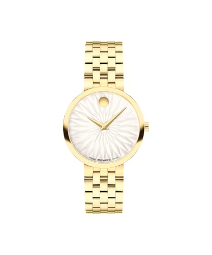 Movado Museum Women's Watch - Swiss Quartz, Stainless Steel Bracelet - Classic, Modern Luxury Fashion Timepiece for Her - 29.5mm