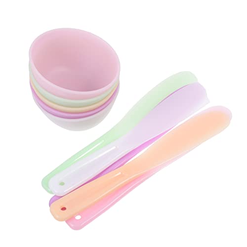 SOESFOUFU Beauty Mask Bowl Set 20pcs Silicone Mask Bowl Versatile Easy to Use Random Color