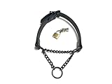 BDSM Halsband mit abschließbarer Schnalle, SM Choker Collar, bondage Sklavenhalsband, Kink Toy, Geschenk für Erwachsene, Halzfessel (S 34-40 cm)