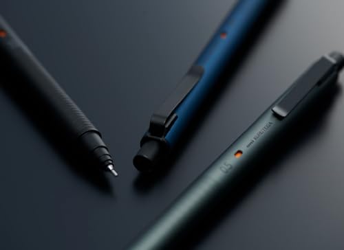 Image of KURUTOGA Mitsubishi Pencil Mechanical Pencil Metal 0.5mm Nocturne Black M5KH1P.24 With Original Stylus Ballpoint Touch Pen