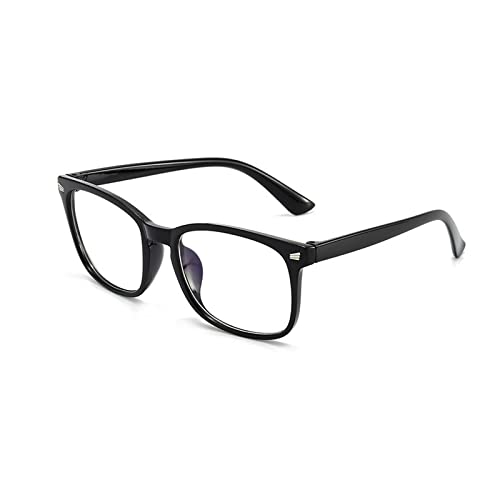 MELARQT Gafas con filtro de luz azul, elegantes gafas antiazules, reducen el riesgo de luz azul al leer el ordenador, jugar a juegos, televisión, para hombre y mujer., Negro Cover