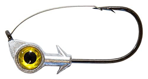 Z-Man WEJH14-04PK3 Weedless Eye Jigheads 1/4 oz Gold 3 Pack Pack