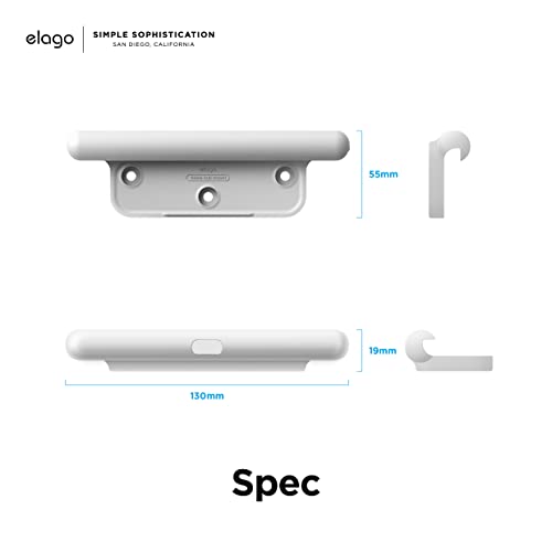 elago Home Hub Mount [White] - [iPad Wall Mount][Homekit Mount][Easy Installation][Scratch-Free][Cable Management Included] - for iPad Mini, iPad Air, iPad Pro
