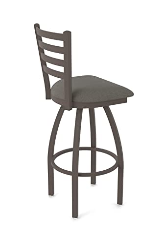 Butaco giratorio HBS 410 Jackie de 25" con acabado bronce y asiento Graph Chalice miniatura 3