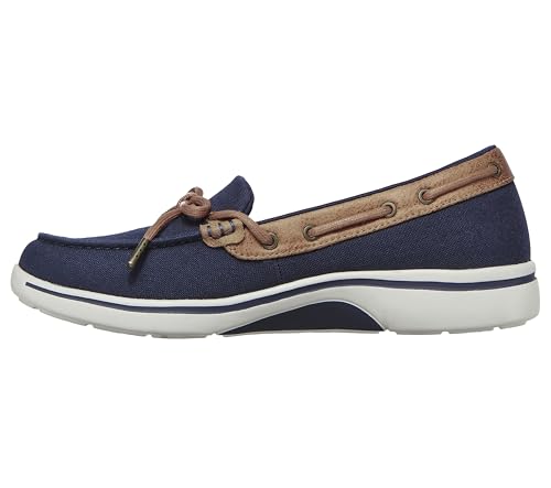 Skechers Arch FIT Uplift Slip ON Boat Shoe Navy
