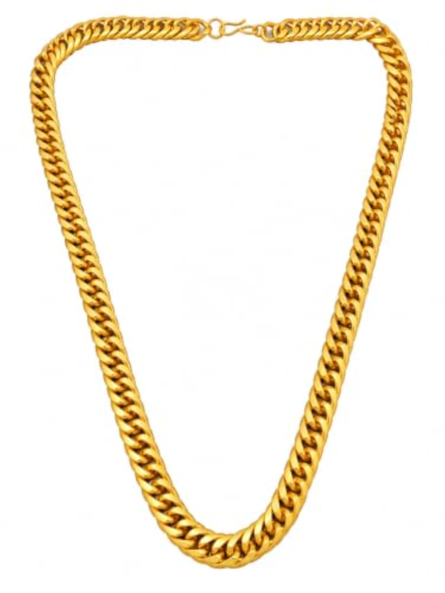 One Gram Gold Chain for Men, 18 Inch Stylish Necklace