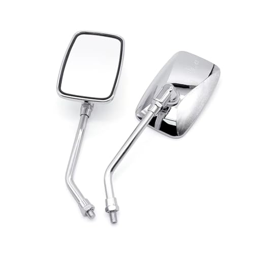 Espejo retrovisor 10mm cromo de motocicleta scooter para Honda CB 350 550 650