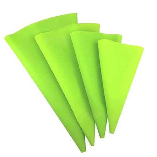 Cabilock 8Pcs Silicone Piping Bags Reusable Icing Decorating Tools Light Green Blue for Cake Cupcake Cookie and Pastry Decorating
