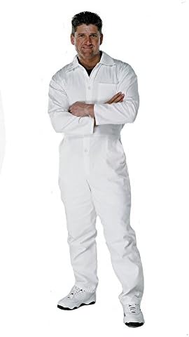 Fit For The Job Men's Prodec Painter & Decorators Cotton Drill Work Overalls 44" White