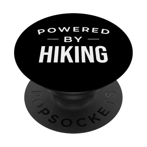 Funny Hiking Hiker Powered by Hiking PopSockets PopGrip Adhesivo