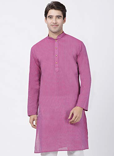 Image of VASTRAMAY Men's Royal Blue Pure Cotton Kurta