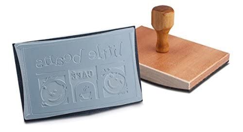 6" X 4" Extra Large Custom "Rocker Mount" Wood Hand Rubber Stamp With Wooden Handle #TOP1