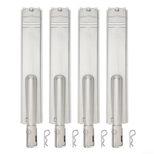 Lot de 2 brûleurs de barbecue de 40,6 cm en acier inoxydable de rechange pour 16516, 26106, compatible avec LP et gaz naturel