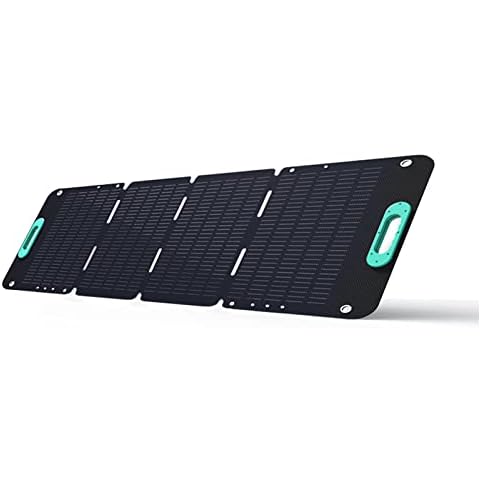 ROMOSS 100W Portable Solar Panel, Foldable Solar Cell Solar Charger Compatible with RS300 300/500/1000/1500 Power Station for RV Camping, Off-Grid Road Trips Cover