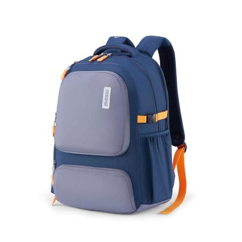 Image of American Tourister Zipper Brett 3.0 Polyester Men's Backpack (Free Size, Grey)