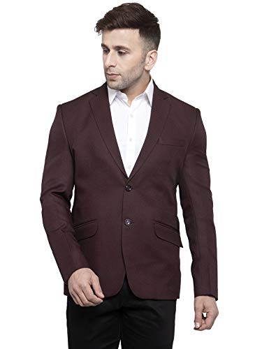 Image of WINTAGE Men's Polyester Cotton Festive and Casual Blazer Coat Jacket