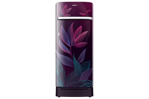 Image of Samsung 215 L, 5 Star, Digital Inverter, Direct-Cool Single Door Refrigerator (RR23H2H359R /HL, Paradise Bloom Red, Base Stand Drawer, Single Touch Defrost, 2026 Model)