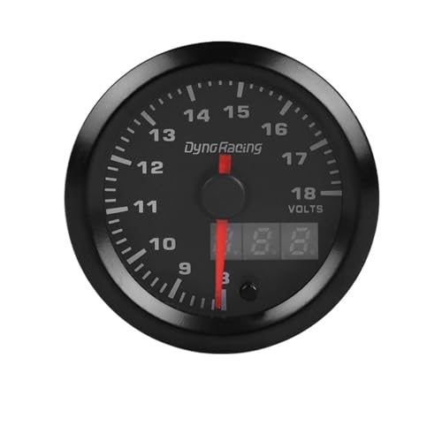 52MM Dual Display Voltmeter 7colors Led Volt Gauge 8-18V Voltage Gauge Car Meter with Stepper Motor