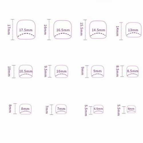 Image of 48 Pcs Square Press on Nails & Press on Toenails White French Tip Glue on Nails with Rhinestone Design Glossy Fake Nails Artificial Acrylic Full Cover Stick on Toe Nails for Women Summer Manicure