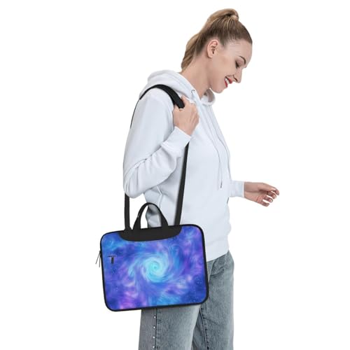 Bolso para portátil 14 pulg impermeable color azul y púrpura miniatura 3