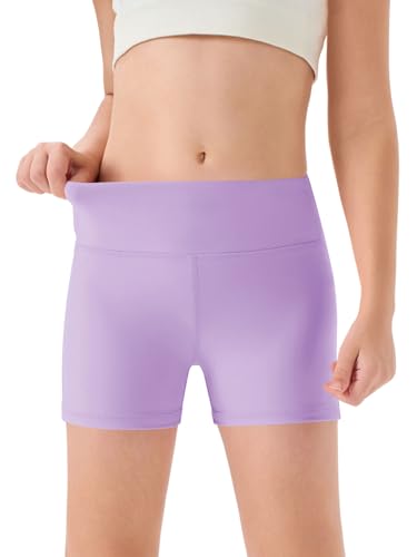 Reviews de Ropa de Balonmano para Niña - 5 favoritos. 49 Haloumoning - Pantalones cortos deportivos para niñas, cintura alta, yoga, danza, motociclista, cómodos pantalones cortos de gimnasia, 5-14 años, Púrpura claro, 9-10 Años