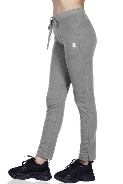 Image of Women's Straight Fit Ankle Length Cotton Track Pant