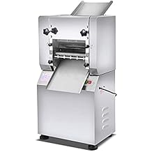 Commercial Pasta Makers Electric Dough Roller Noodle Cutting Machine with 1mm&2mm Square Cutters Stainless Steel Automatic Pasta Pressing Machine for Dumplings Noodle7.5inch Roller1.5kw